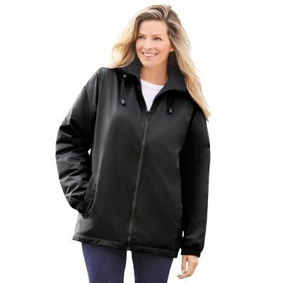 Plus Size Women's Three-Season Storm jacket by TOTES in Black (Size 5X)