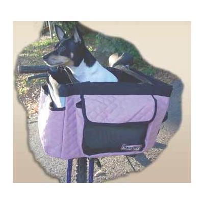 Snoozer Buddy Pet Bicycle Basket - Pink/Grey