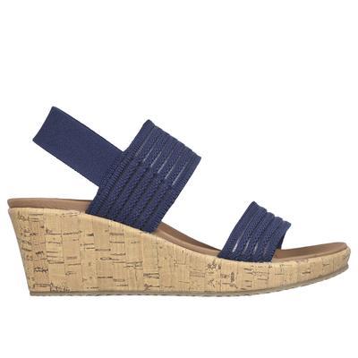 Skechers Women's Beverlee - Sheer Luck Sandals | Size 8.0 | Navy | Textile | Vegan