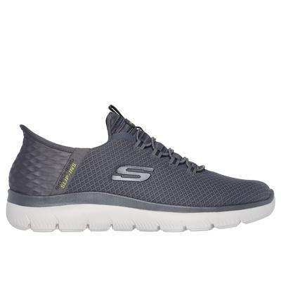 Skechers Men's Slip-ins: Summits - High Range Sneaker | Size 13.0 Wide | Charcoal | Textile/Synthetic | Vegan | Machine Washable