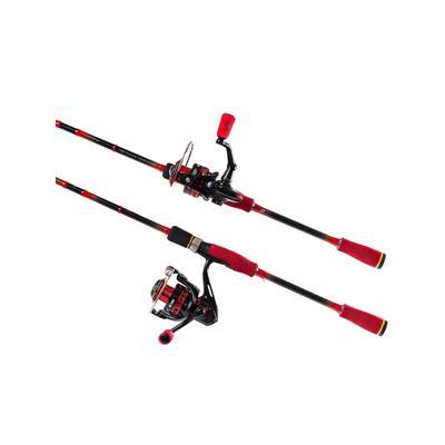 Favorite Fishing PBF Fire Stick Spinning Combo 7ft 1in Medium Heavy Red/Black FS711MH30