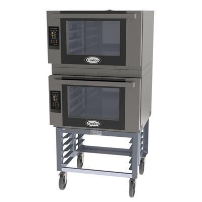 Cadco BLS-4FTD-2 Bakerlux Double Full Size Electric Commercial Convection Oven - 15.2kW, 208-240v/1ph, Stainless Steel
