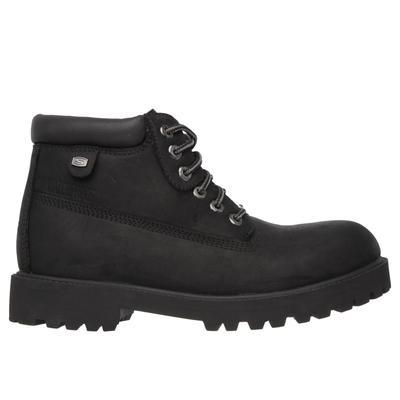 Skechers Men's Verdict Boots | Size 8.0 | Black | Leather/Synthetic