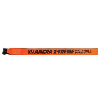 Ancra 43795-90-30 Winch Strap Extreme Web with Flat Hook, 4-Inch by 30-Feet, 5,400-Pounds Working Lo