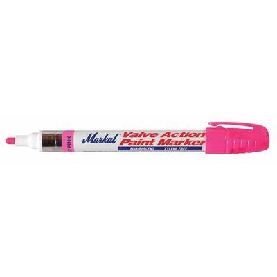 MARKAL 97053 Paint Marker, Medium Tip, Fluorescent Pink Color Family, Paint