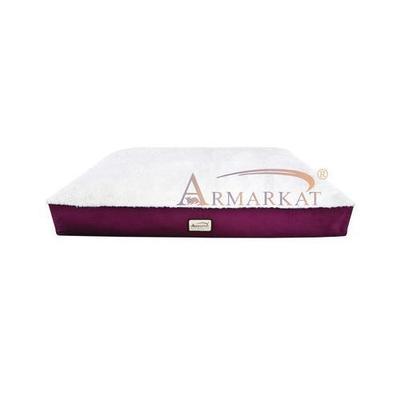 Canvas Pet Mat in Burgundy and Ivory - Size: Large (28 x 40)